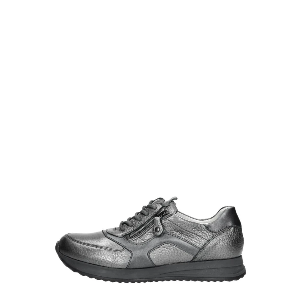 Waldläufer H-Vicky Veterschoenen Laag Dames Schoenen Grijs