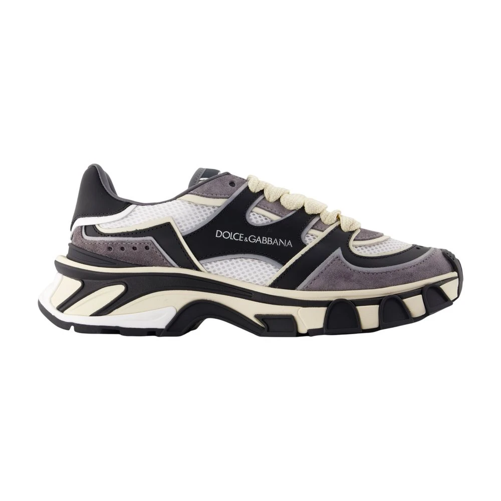 Dolce & Gabbana Men's Black Dg Country Road Sneakers White/ - Size 8 - Image 6