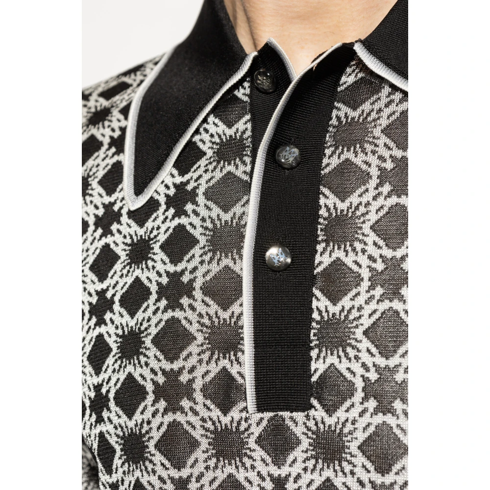 Amiri Polo met logo Black Heren