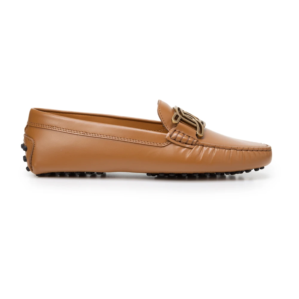 Tod's Eleganta platta loafers för kvinnor Brown, Dam