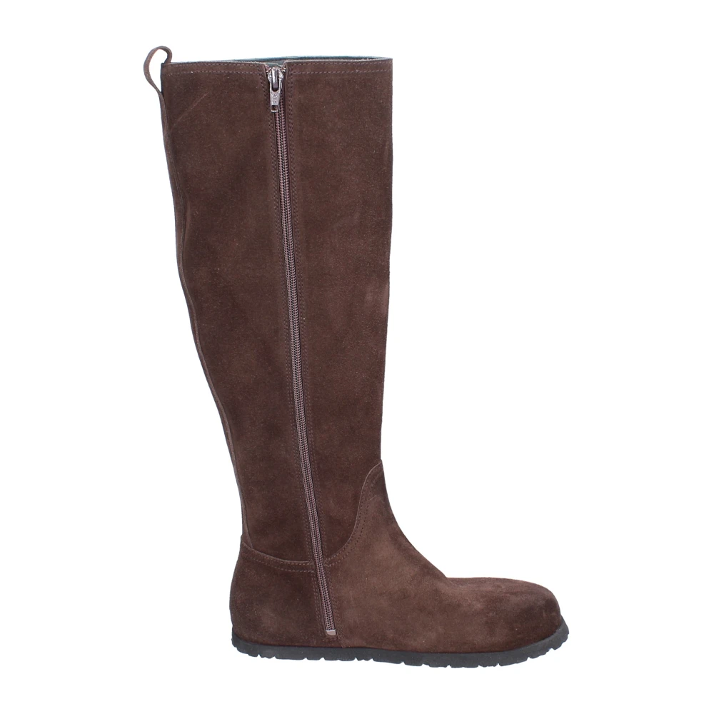 Moma Women's Brown Vintage Suede Boots - High Boots - 4 Uk - Shoes