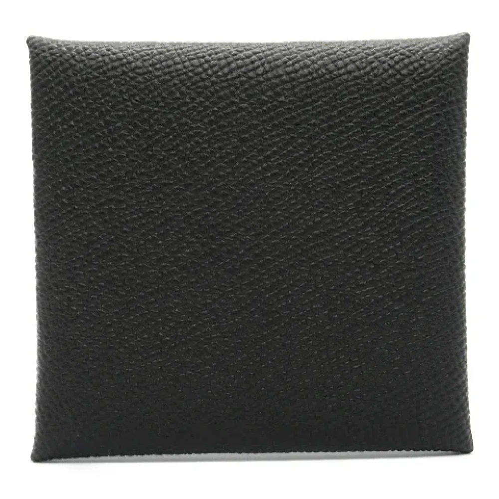 Hermès Vintage Pre-owned Leather wallets Black Dames