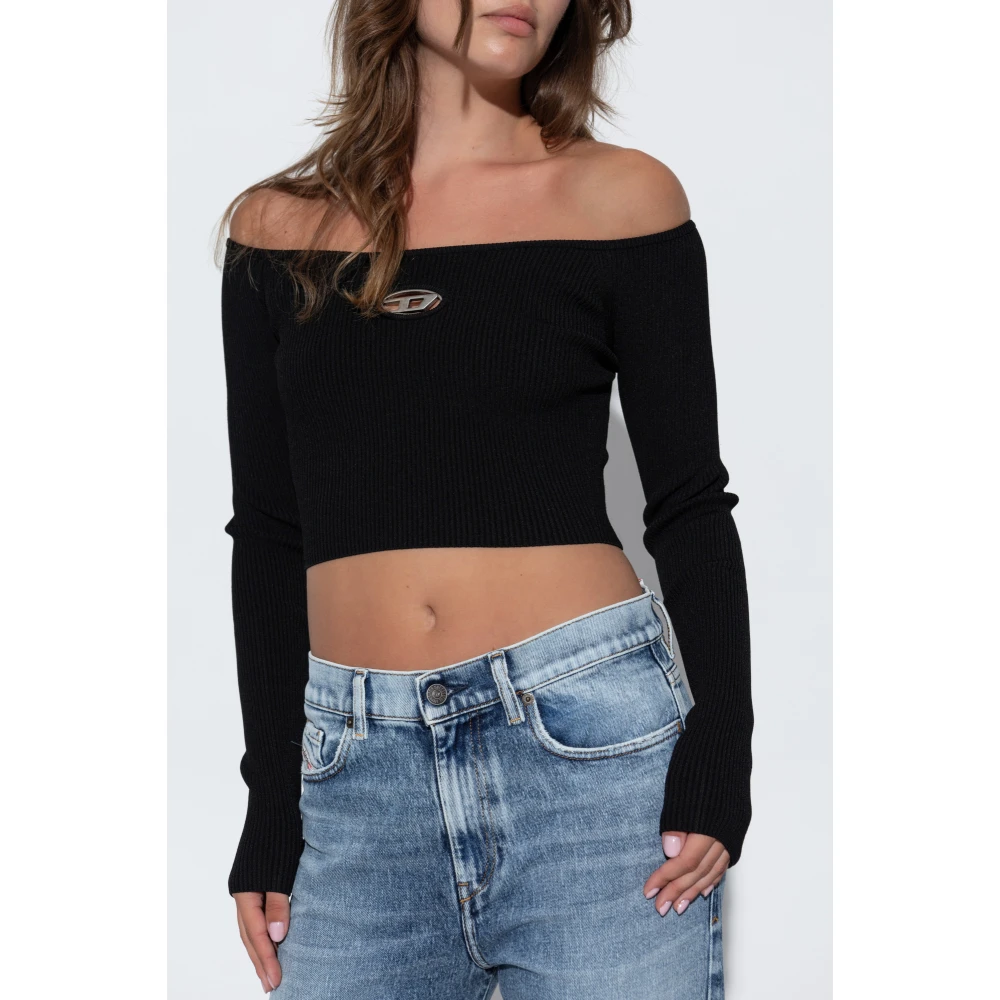 Diesel Sweater M-Vera-Ls Black Dames