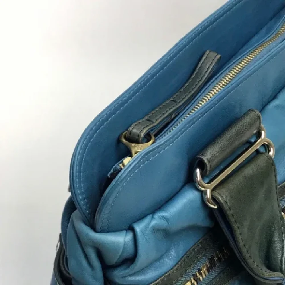 Chloé Pre-owned Leather handbags Blue Dames