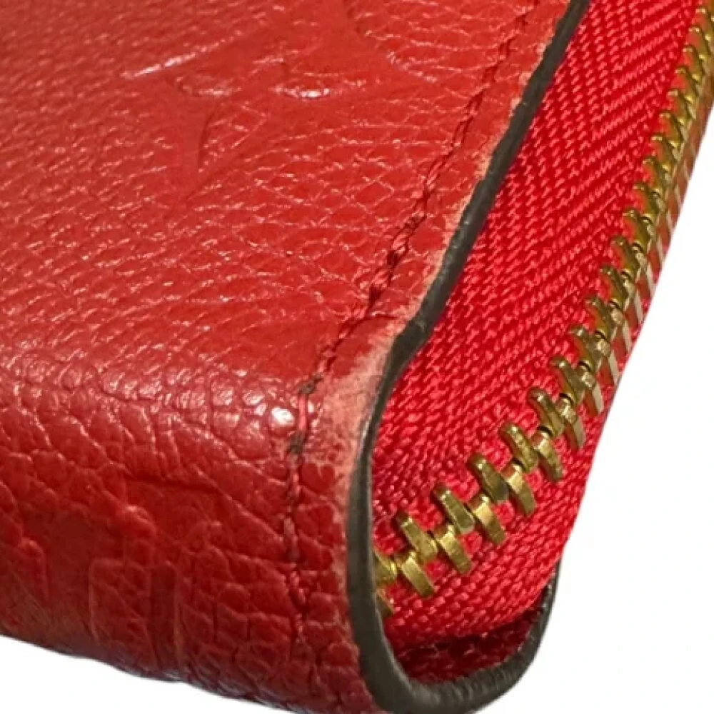 Louis Vuitton Vintage Pre-owned Leather wallets Red Dames