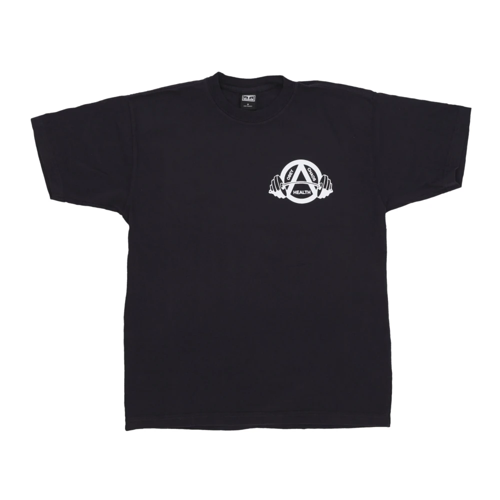 Obey Vintage Black Classic Box Tee Black Heren