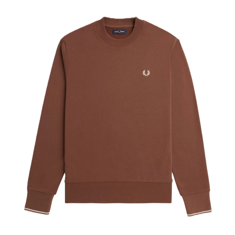 FRED PERRY Heren Truien & Vesten Crew Neck Sweatshirt Roest