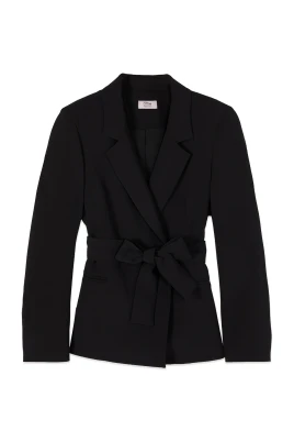 Blazer med skärp i midjan