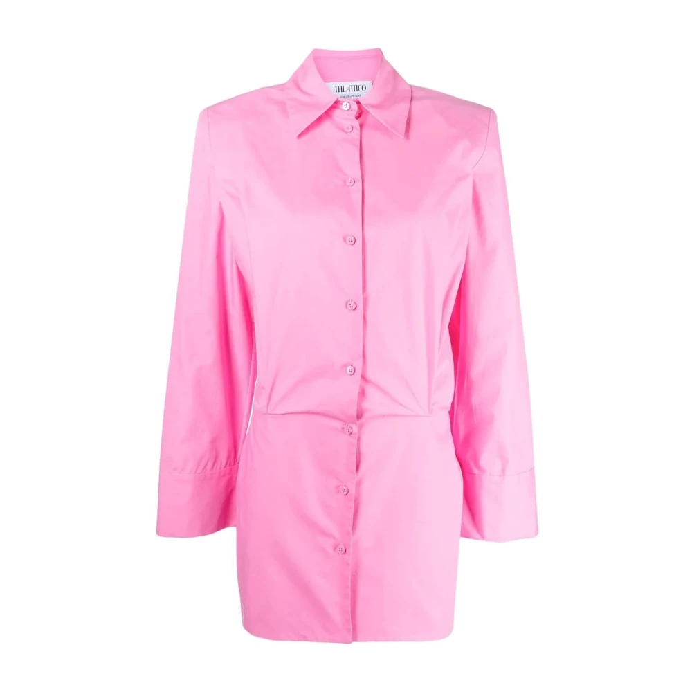 The Attico Roze Casual Mini Jurk Pink Dames