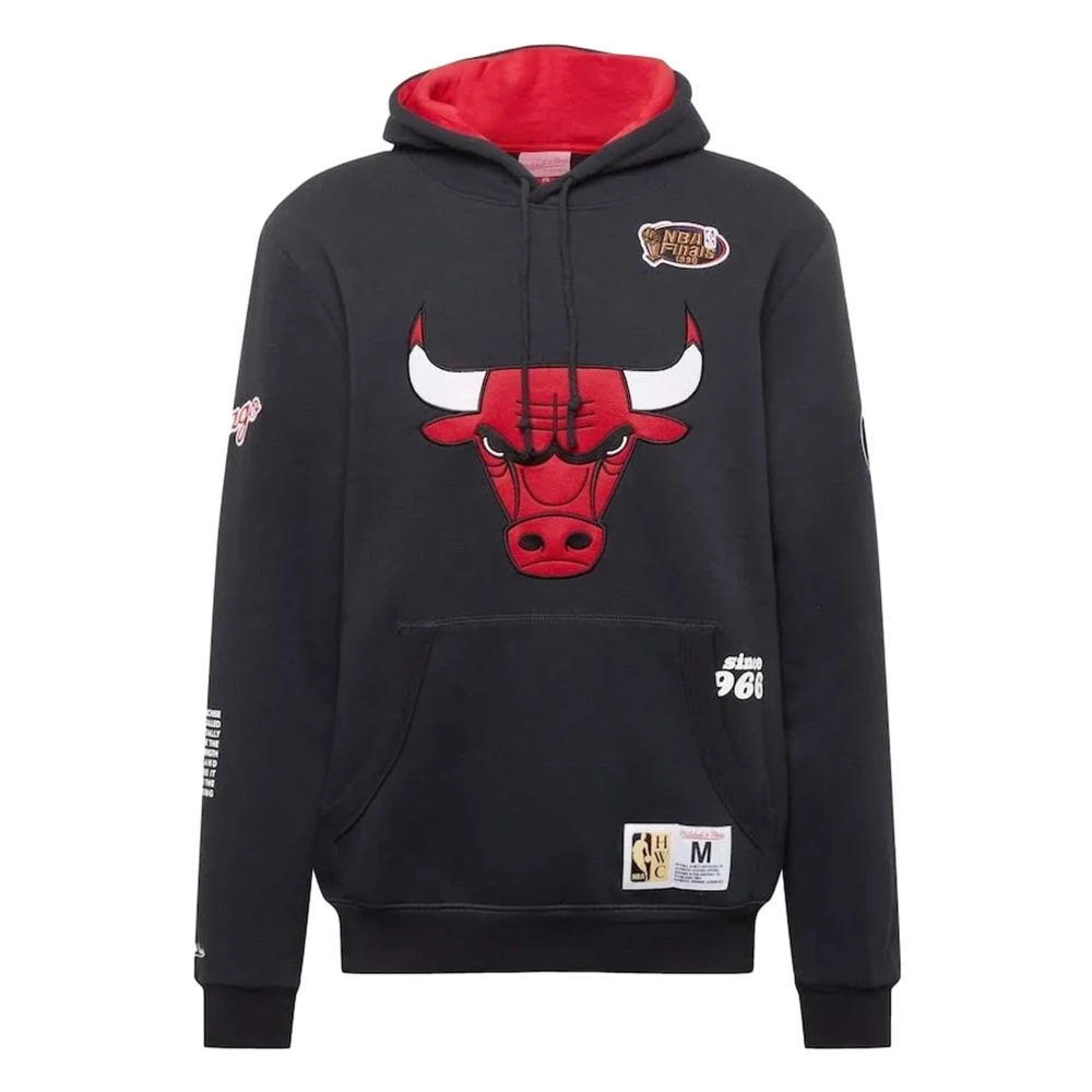 Mitchell & Ness Chicago Bulls NBA All Over Crew Hoodie Black Heren