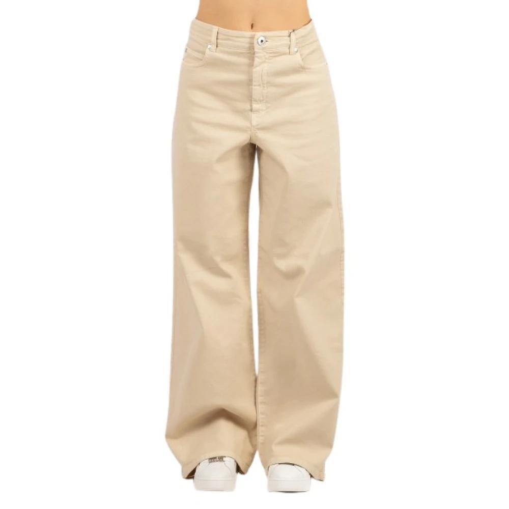 Weekend Max Mara Femme Beige - Jean Large - Jeans - Taille: 34 Fr