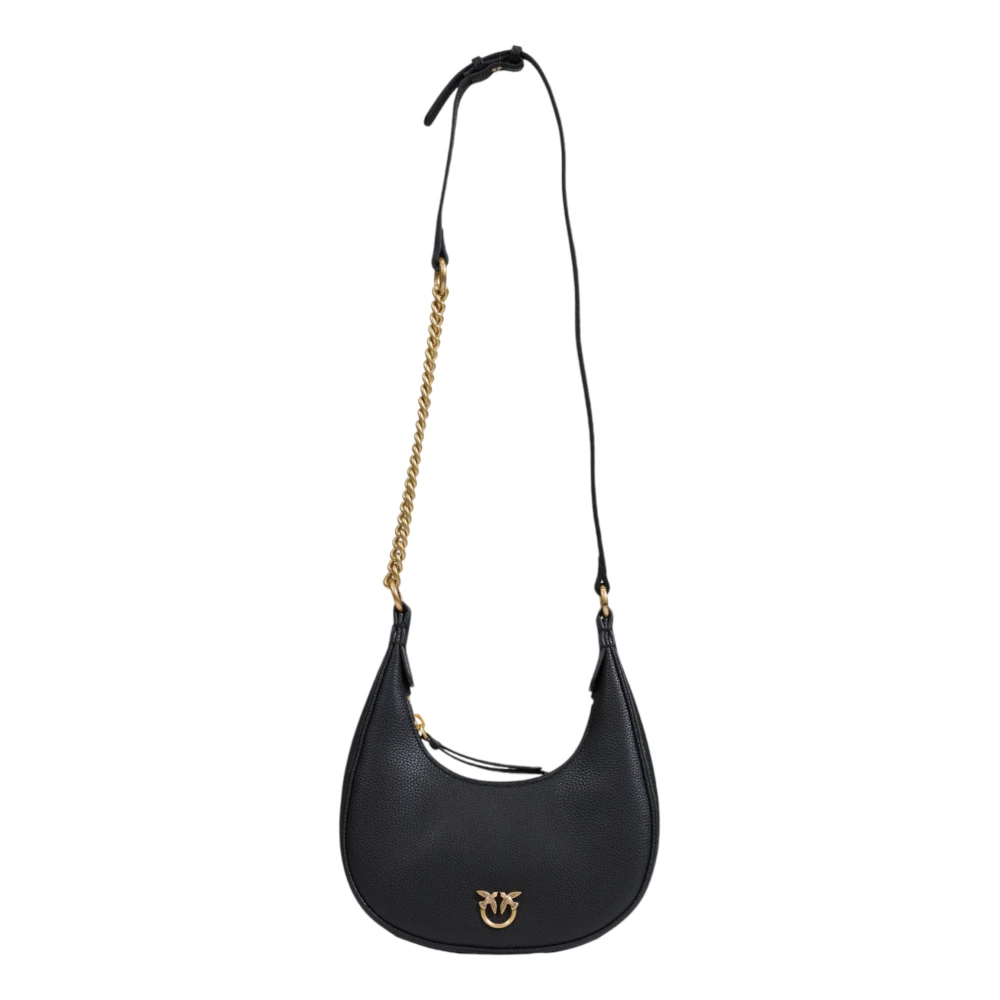 pinko Mini Hobo Tas Herfst Winter Collectie Black Dames
