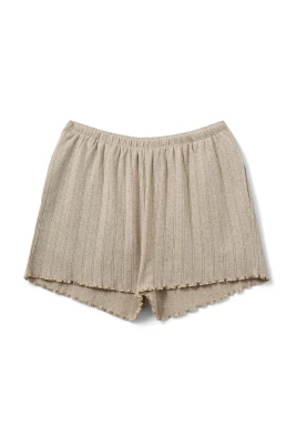 Beige Melange Hazelsw Shorts