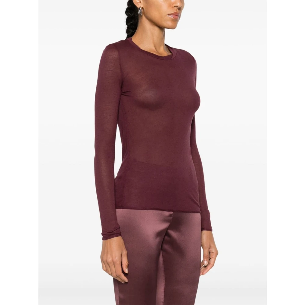 majestic filatures Elegante Gebreide Truien Purple Dames