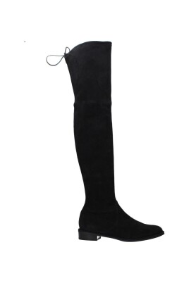 black-suede-casual-self-tie-boots