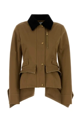 Cotton Herringbone Kickback Jacket