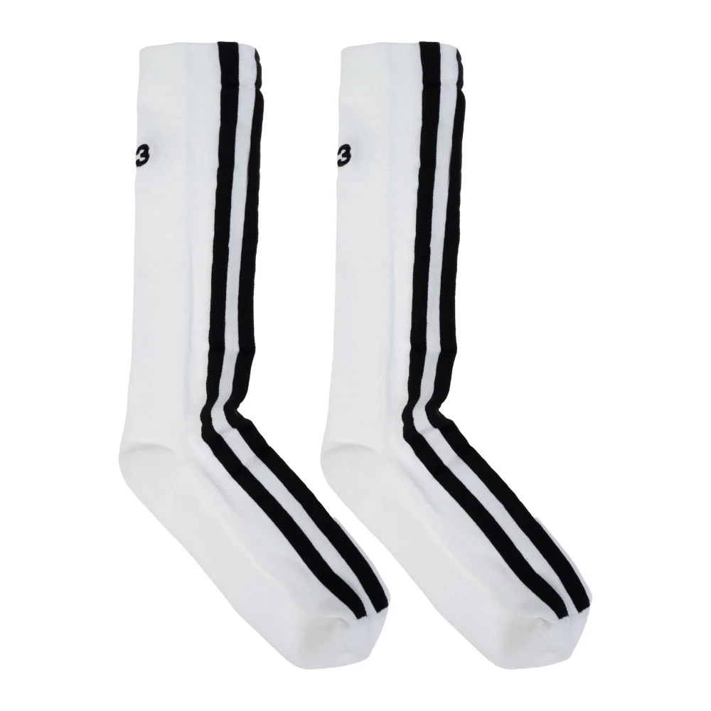 Y-3 Sokken met logo White Heren