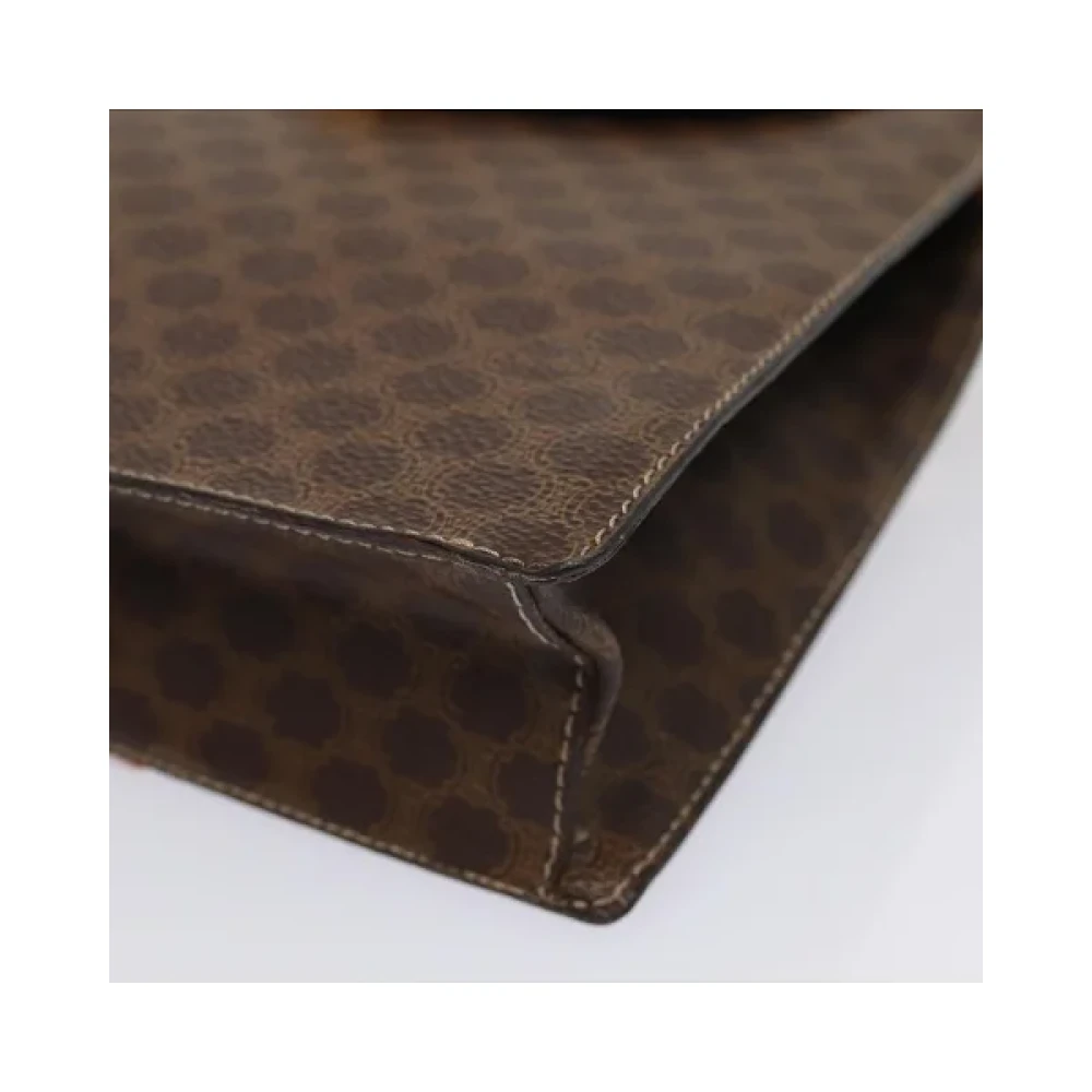 Celine Vintage Pre-owned Canvas handbags Brown Dames