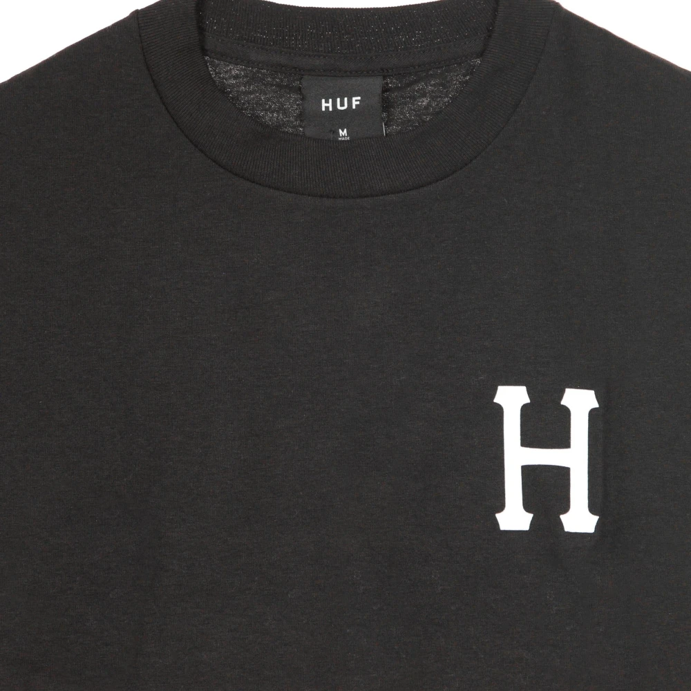 HUF Klassieke H Tee Zwart Heren T-shirt Black Heren