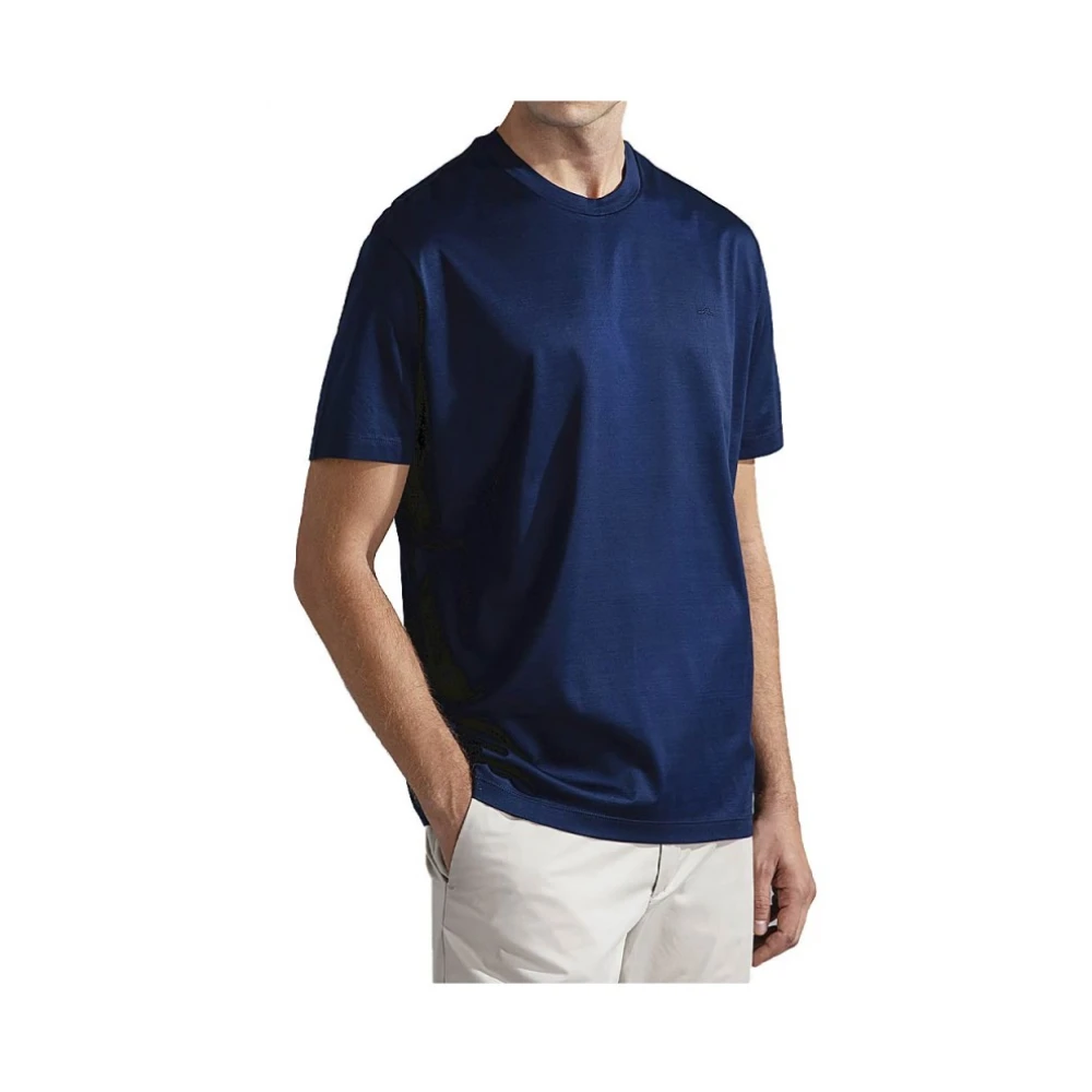 PAUL & SHARK Blauw Katoenen Jersey T-shirt met Logo Blue Heren