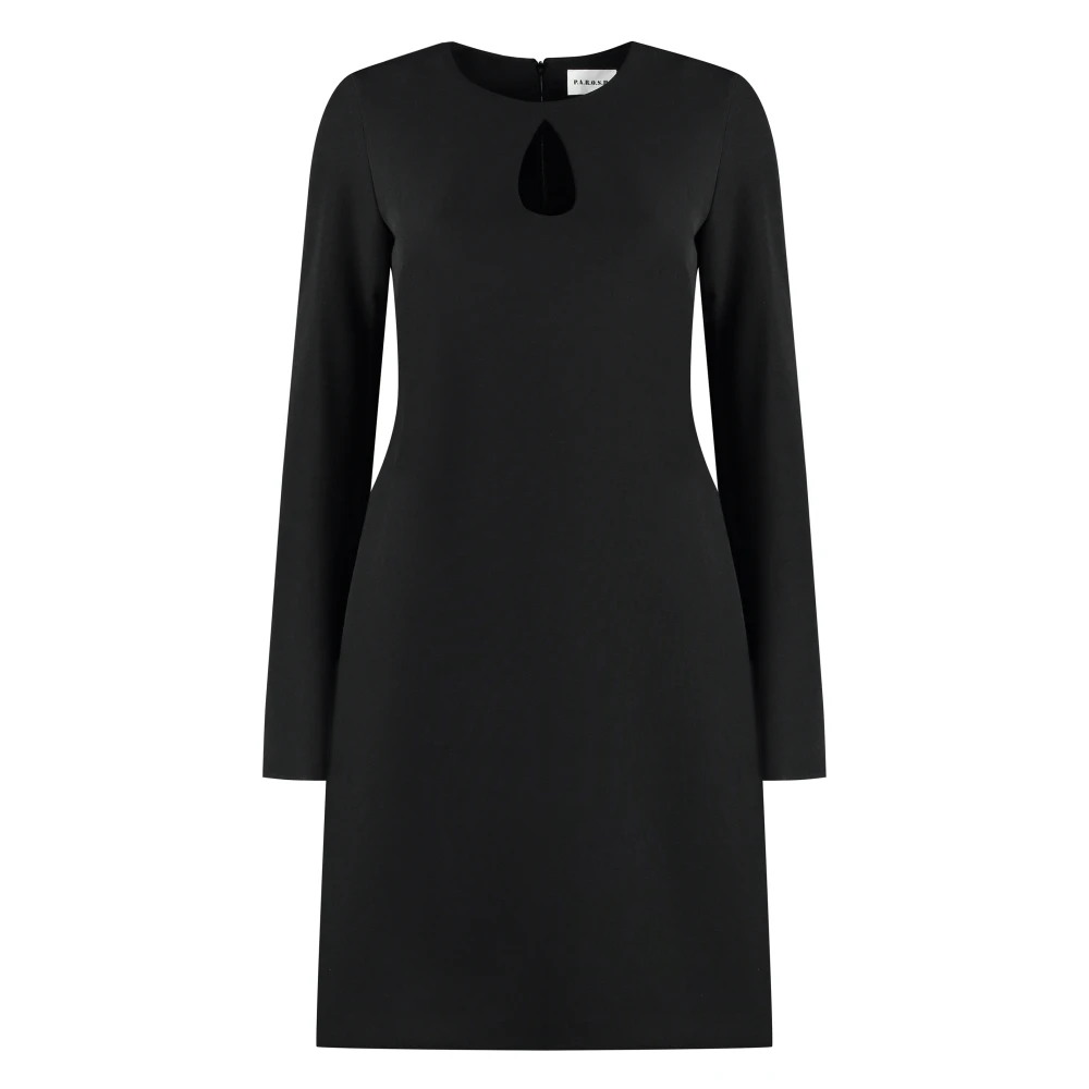 P.a.r.o.s.h. Keyhole Jersey Jurk Black Dames