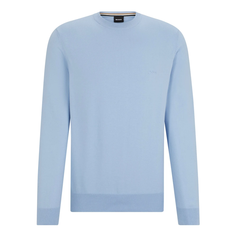 Hugo Boss Essentiële Logo Trui Blue Heren