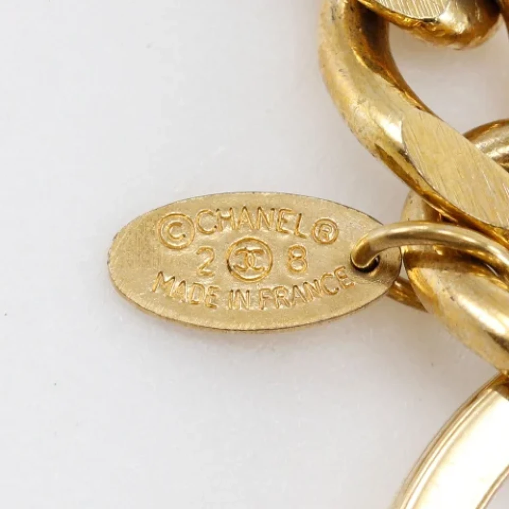 Chanel Vintage Pre-owned Metal key-holders Yellow Dames
