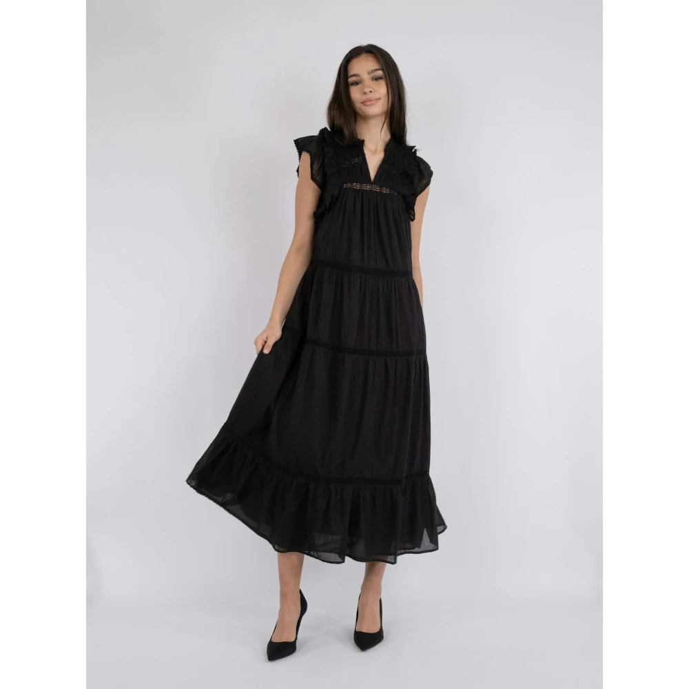 NEO NOIR Ankita S Voile Jurk Black Dames