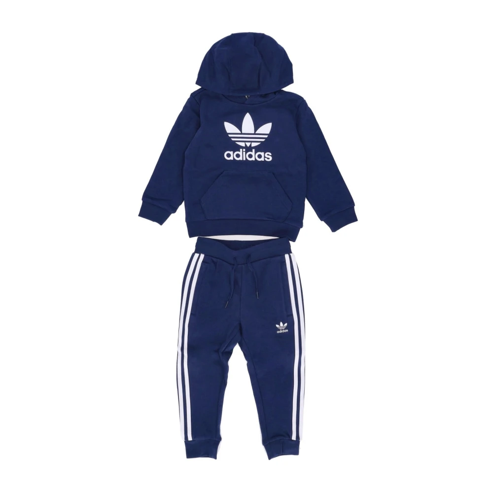 Adidas Barn Original Hoodie Tracksuit Set Blue, Unisex