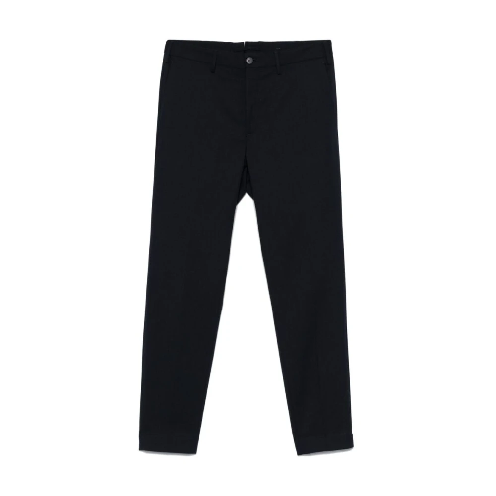 Incotex Midnight Blue Wool Blend Op Maat Gemaakte Broek Blue Heren