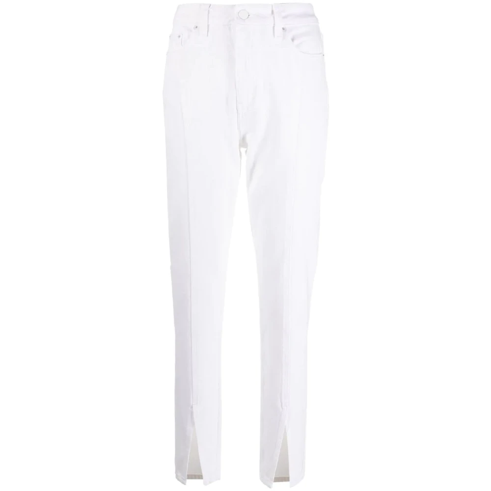 Ksubi Witte Slim Fit Straight Jeans White Dames