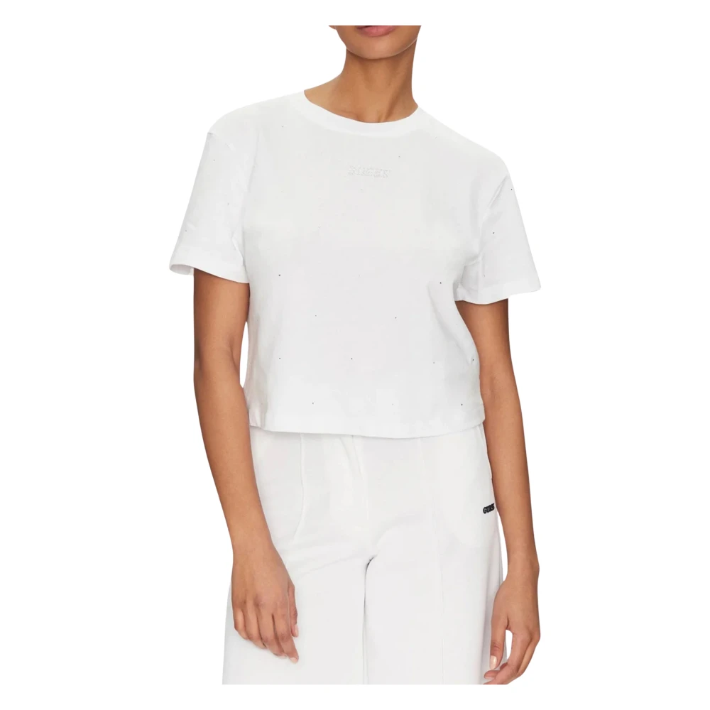 Guess - Tops > T-Shirts - White - Guess - Modalova