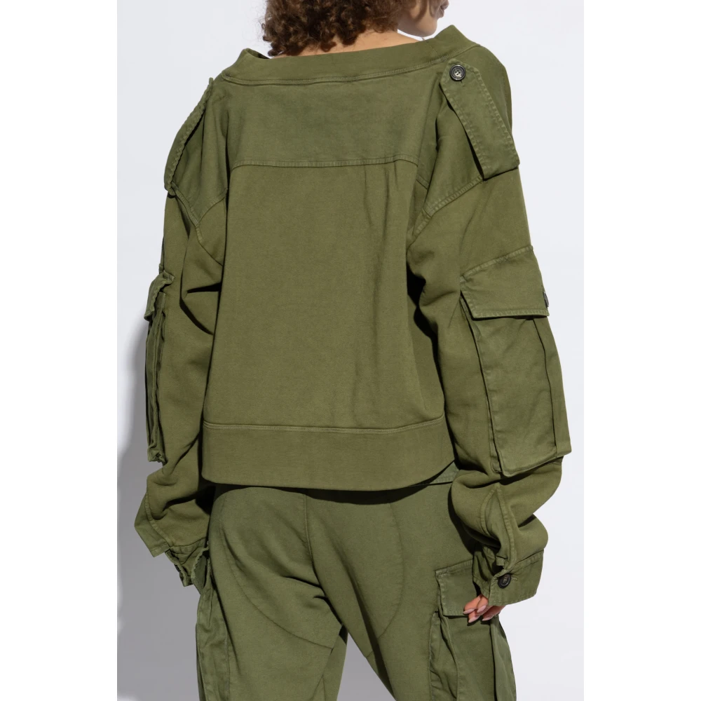 Dsquared2 Sweatshirt met strikken Green Dames
