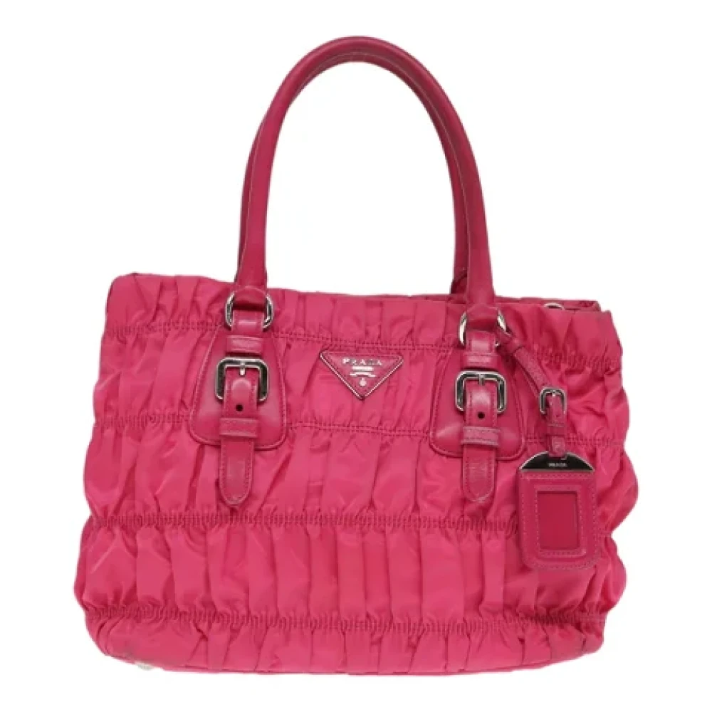 Prada Vintage Pre-owned Leather prada-bags Pink Dames