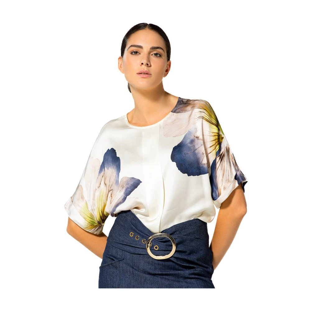 Caroline Biss Elegante Broek 1501 Broek Blue Dames