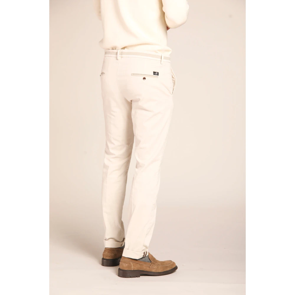 Mason's Slim Fit Gabardine Chino's Stucco Kleur Beige Heren