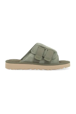 Grön Mocka Rem Sandal