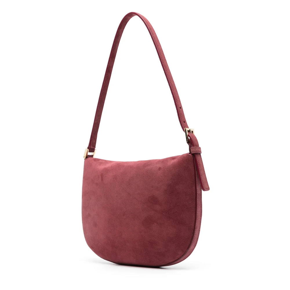 Savette Suede Hobo Tas Red Dames
