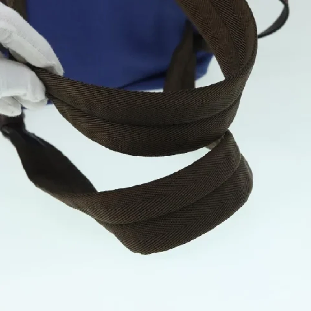 Prada Vintage Pre-owned Canvas backpacks Blue Dames