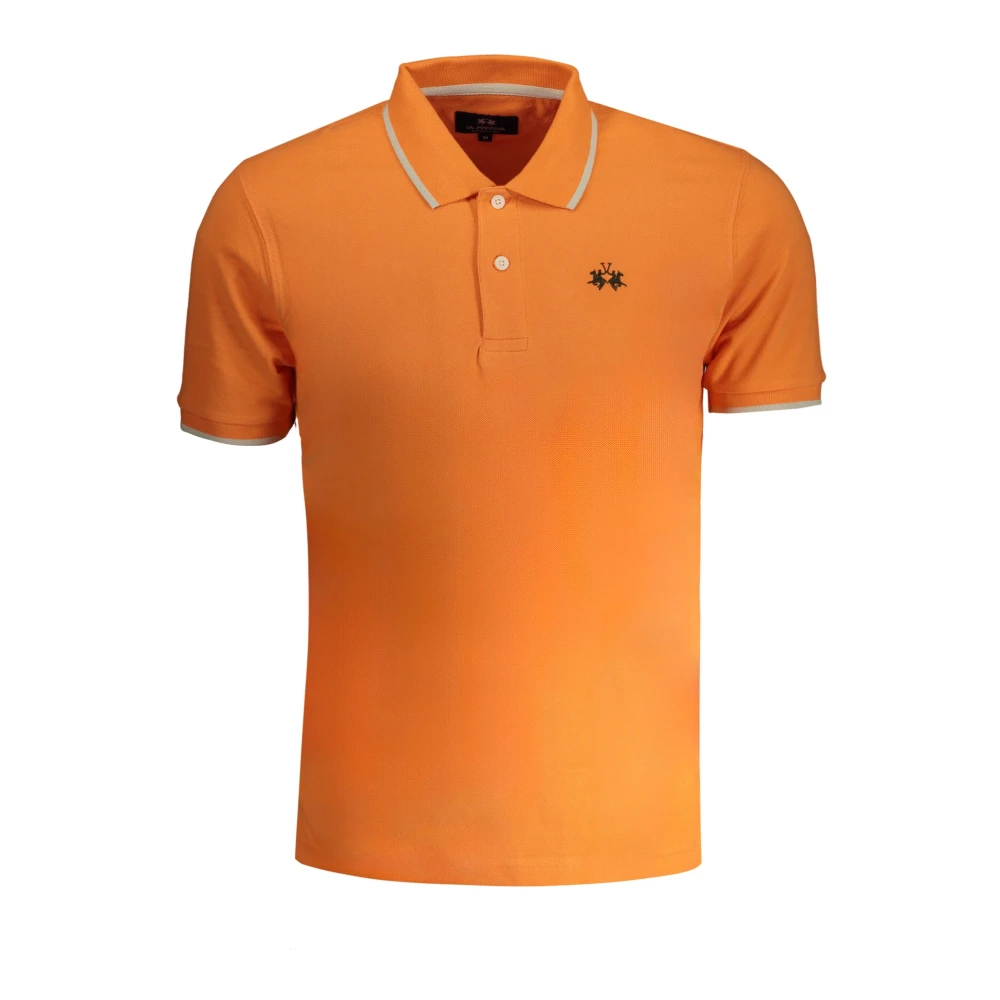 La Martina Men's Orange Polo Shirts, L, Clothing