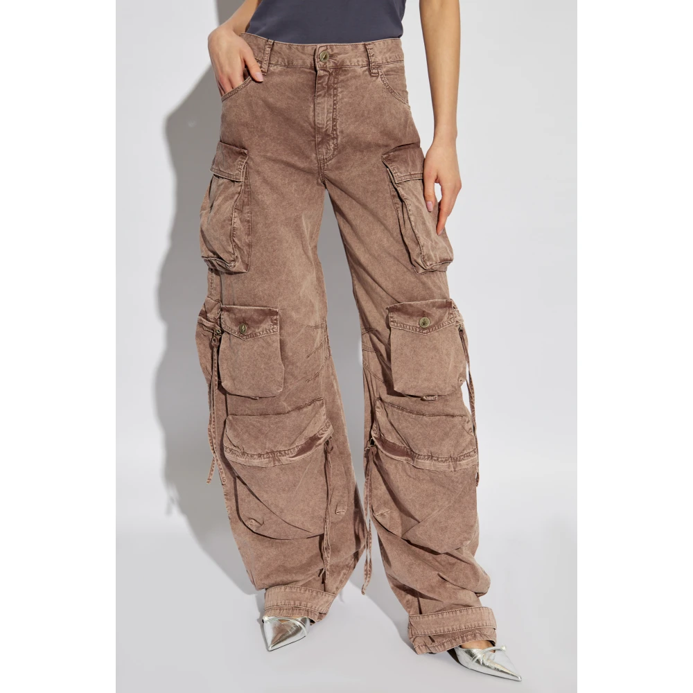 The Attico Jeans met zakken Brown Dames