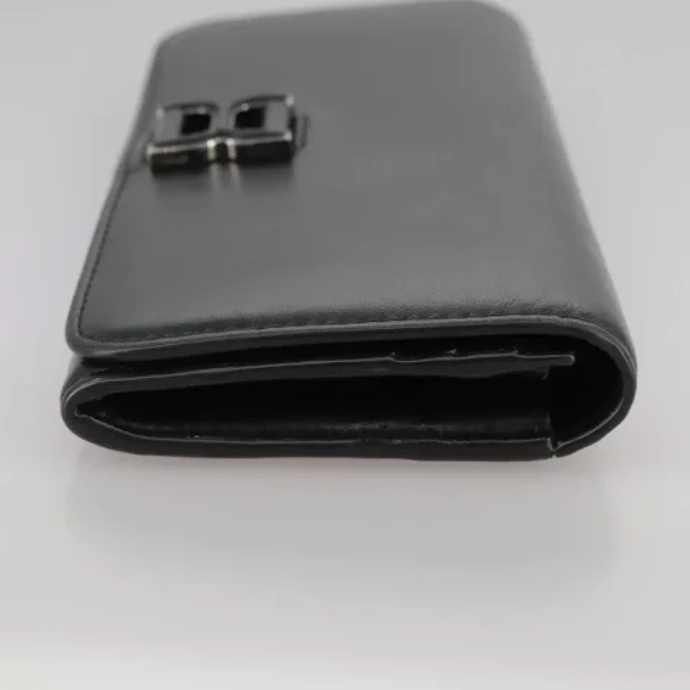 Chloé Pre-owned Leather wallets Black Dames