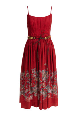 robe-corset-midi-rouge-occasions-elegantes