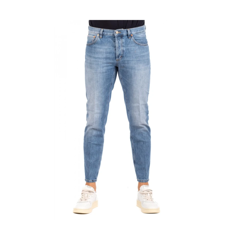 Dondup Blauwe Jeans met 3 5 cm Hak Blue Heren