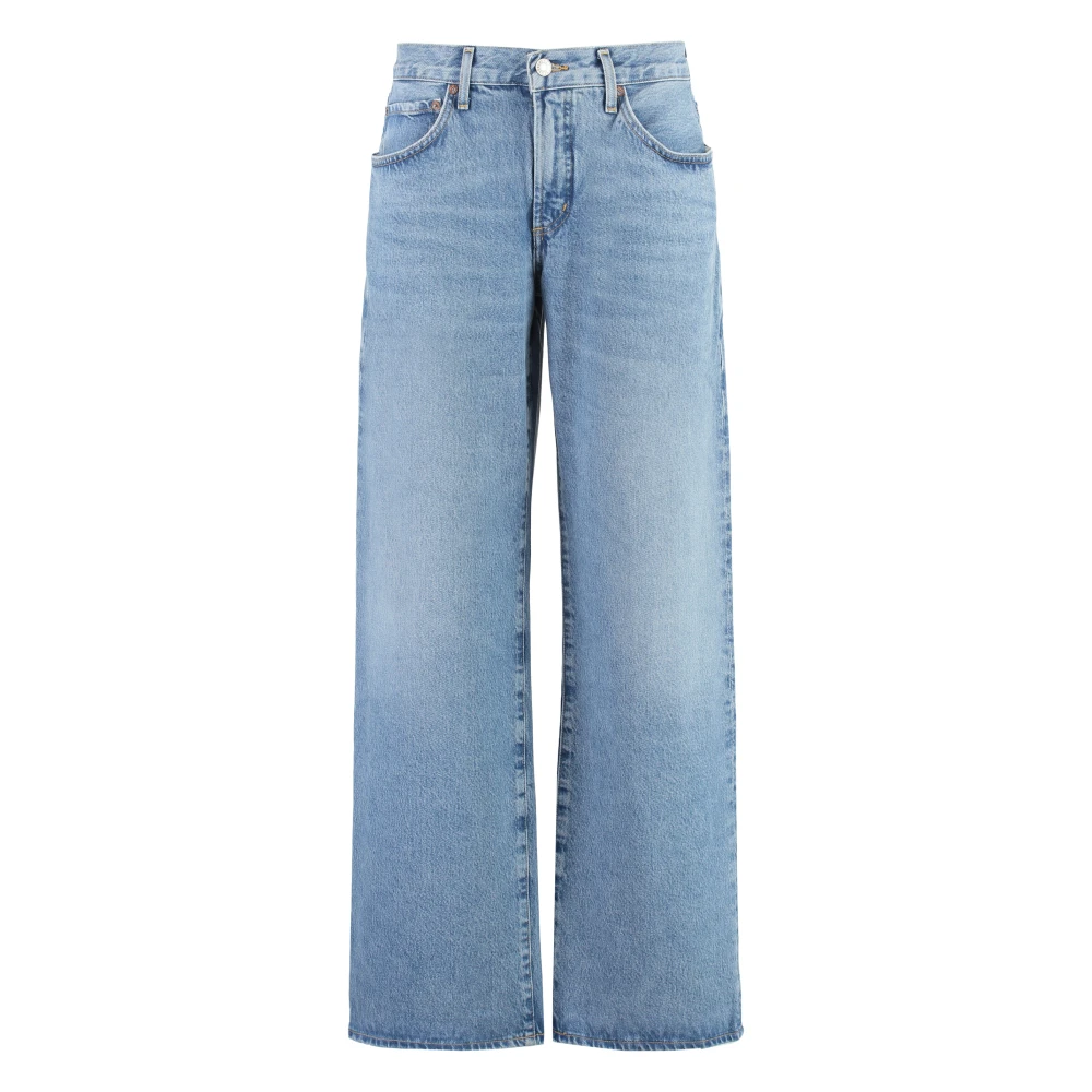 Agolde Fusion Baggy Jeans Biologisch Katoen Blue Dames