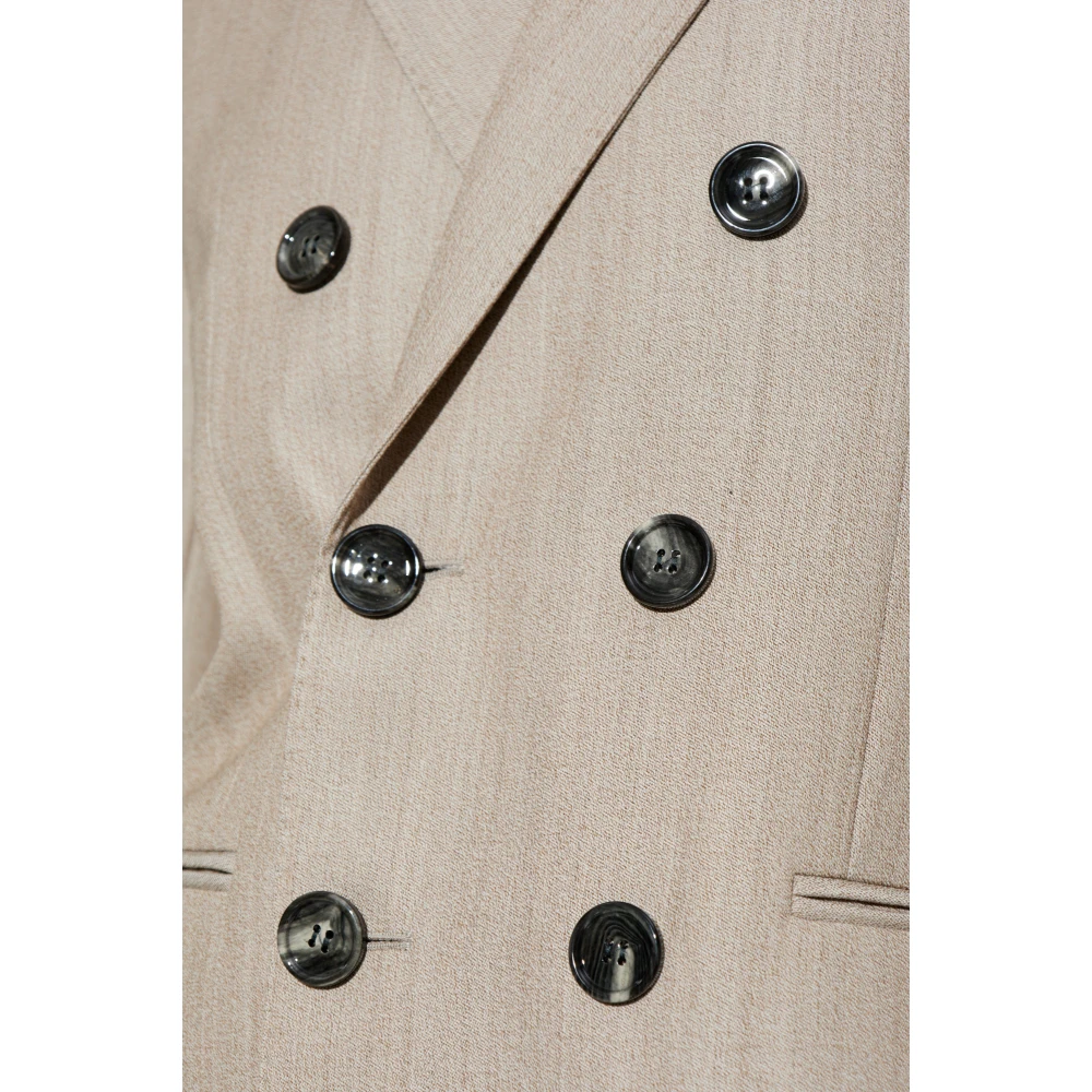 Ami Paris Double-breasted blazer Gray Dames