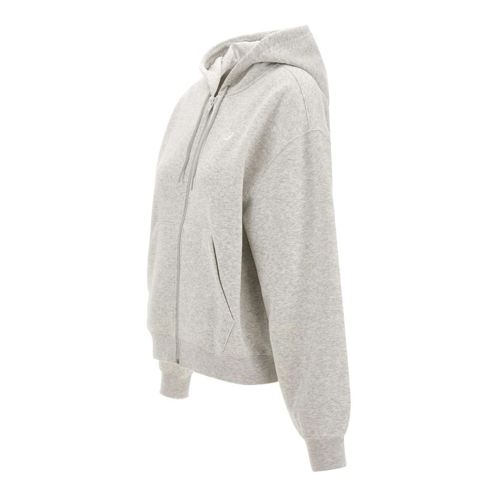 New Balance Grijze Katoenen Hoodie Gray Dames