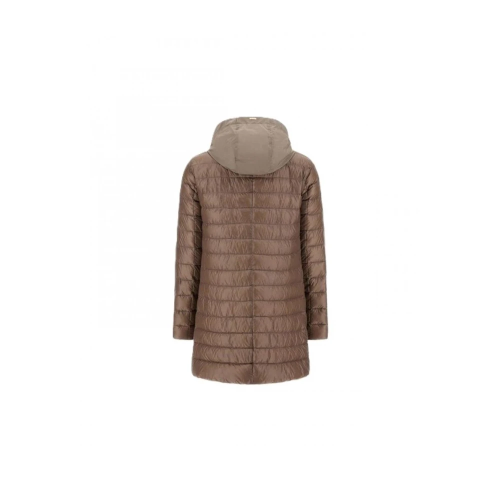 Herno Stijlvolle Puffer en Parka Jassen Brown Dames