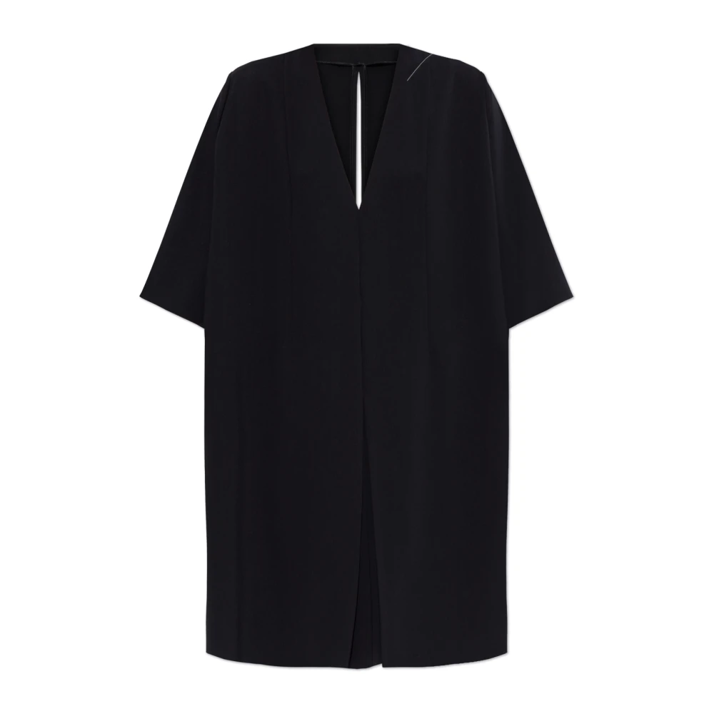 MM6 Maison Margiela Moderne Elegante Zwarte Jurk Black Dames