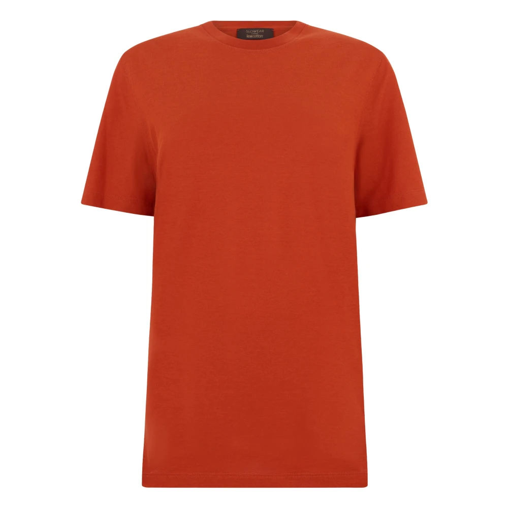 Slowear Men's Orange T-Shirts, 2XL, Icecotton T-Shirt